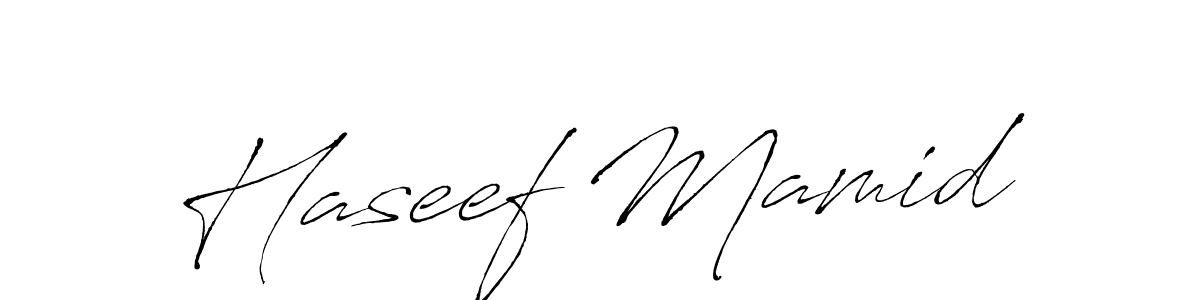 Haseef Mamid stylish signature style. Best Handwritten Sign (Antro_Vectra) for my name. Handwritten Signature Collection Ideas for my name Haseef Mamid. Haseef Mamid signature style 6 images and pictures png