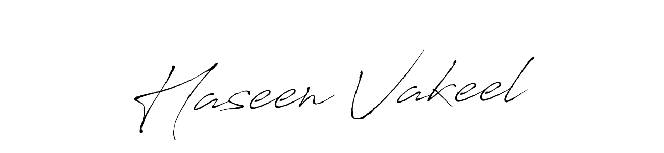 Also we have Haseen Vakeel name is the best signature style. Create professional handwritten signature collection using Antro_Vectra autograph style. Haseen Vakeel signature style 6 images and pictures png