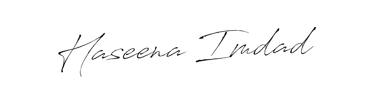 How to make Haseena Imdad signature? Antro_Vectra is a professional autograph style. Create handwritten signature for Haseena Imdad name. Haseena Imdad signature style 6 images and pictures png