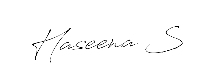 Haseena S stylish signature style. Best Handwritten Sign (Antro_Vectra) for my name. Handwritten Signature Collection Ideas for my name Haseena S. Haseena S signature style 6 images and pictures png