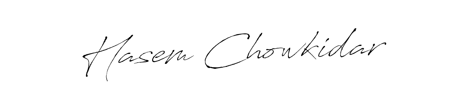 How to make Hasem Chowkidar signature? Antro_Vectra is a professional autograph style. Create handwritten signature for Hasem Chowkidar name. Hasem Chowkidar signature style 6 images and pictures png