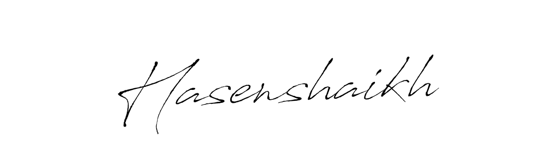 Hasenshaikh stylish signature style. Best Handwritten Sign (Antro_Vectra) for my name. Handwritten Signature Collection Ideas for my name Hasenshaikh. Hasenshaikh signature style 6 images and pictures png
