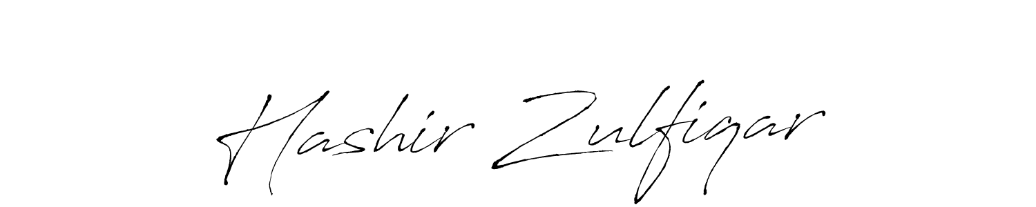 Create a beautiful signature design for name Hashir Zulfiqar. With this signature (Antro_Vectra) fonts, you can make a handwritten signature for free. Hashir Zulfiqar signature style 6 images and pictures png