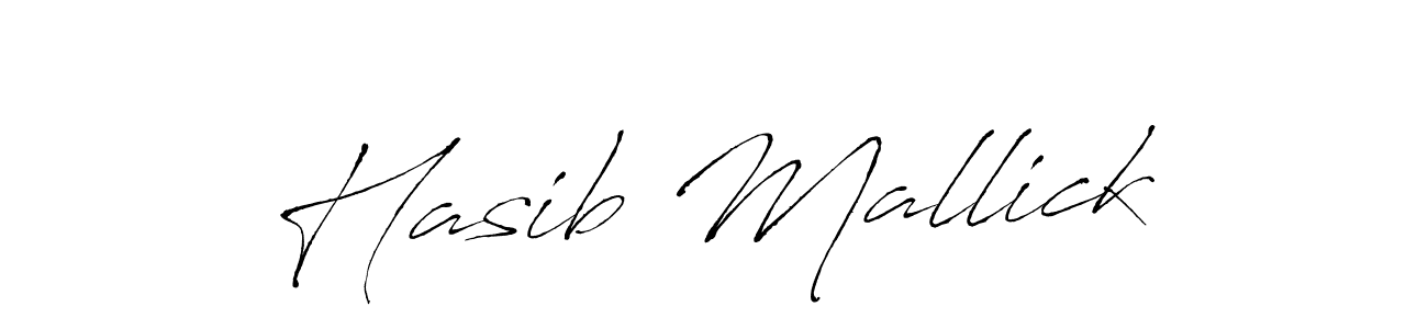 Make a beautiful signature design for name Hasib Mallick. With this signature (Antro_Vectra) style, you can create a handwritten signature for free. Hasib Mallick signature style 6 images and pictures png