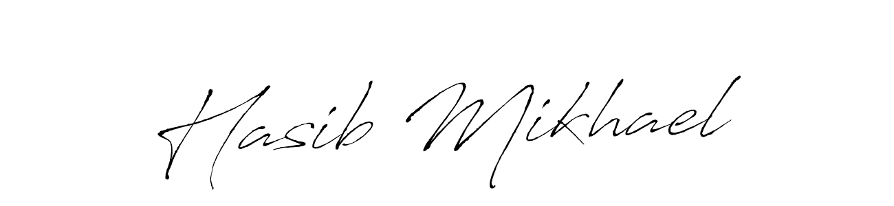 Also we have Hasib Mikhael name is the best signature style. Create professional handwritten signature collection using Antro_Vectra autograph style. Hasib Mikhael signature style 6 images and pictures png