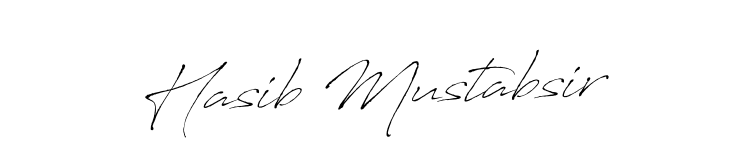 Make a beautiful signature design for name Hasib Mustabsir. With this signature (Antro_Vectra) style, you can create a handwritten signature for free. Hasib Mustabsir signature style 6 images and pictures png