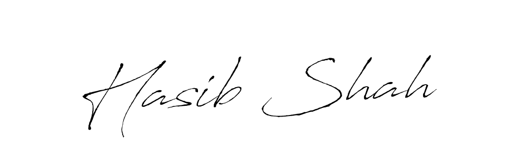 Create a beautiful signature design for name Hasib Shah. With this signature (Antro_Vectra) fonts, you can make a handwritten signature for free. Hasib Shah signature style 6 images and pictures png