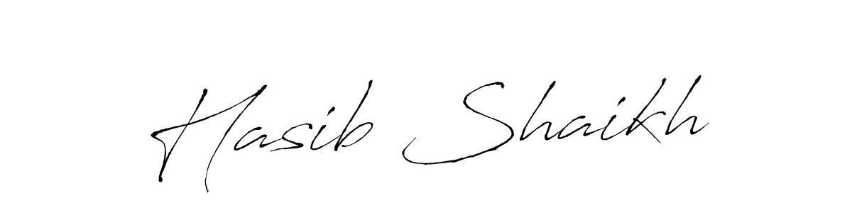 Hasib Shaikh stylish signature style. Best Handwritten Sign (Antro_Vectra) for my name. Handwritten Signature Collection Ideas for my name Hasib Shaikh. Hasib Shaikh signature style 6 images and pictures png