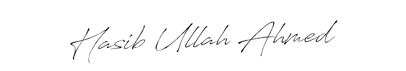 Hasib Ullah Ahmed stylish signature style. Best Handwritten Sign (Antro_Vectra) for my name. Handwritten Signature Collection Ideas for my name Hasib Ullah Ahmed. Hasib Ullah Ahmed signature style 6 images and pictures png