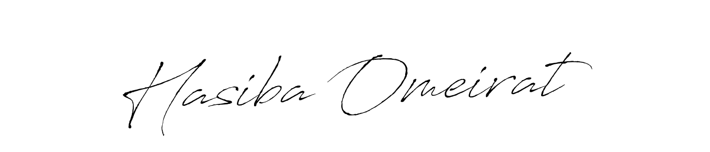 Create a beautiful signature design for name Hasiba Omeirat. With this signature (Antro_Vectra) fonts, you can make a handwritten signature for free. Hasiba Omeirat signature style 6 images and pictures png