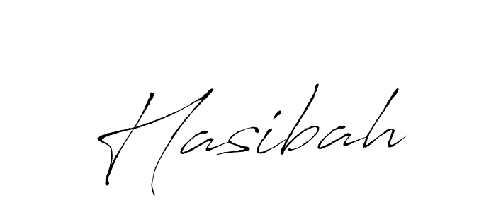 Make a beautiful signature design for name Hasibah. With this signature (Antro_Vectra) style, you can create a handwritten signature for free. Hasibah signature style 6 images and pictures png