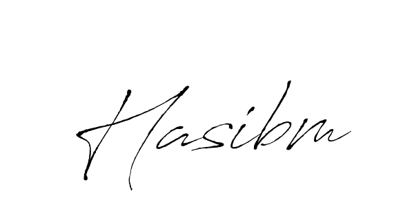 How to make Hasibm signature? Antro_Vectra is a professional autograph style. Create handwritten signature for Hasibm name. Hasibm signature style 6 images and pictures png