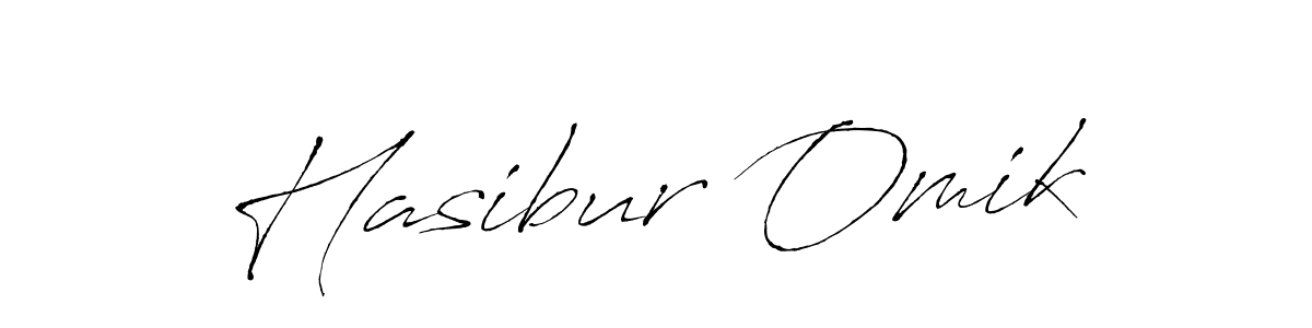 Also we have Hasibur Omik name is the best signature style. Create professional handwritten signature collection using Antro_Vectra autograph style. Hasibur Omik signature style 6 images and pictures png
