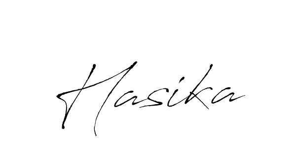 Design your own signature with our free online signature maker. With this signature software, you can create a handwritten (Antro_Vectra) signature for name Hasika. Hasika signature style 6 images and pictures png