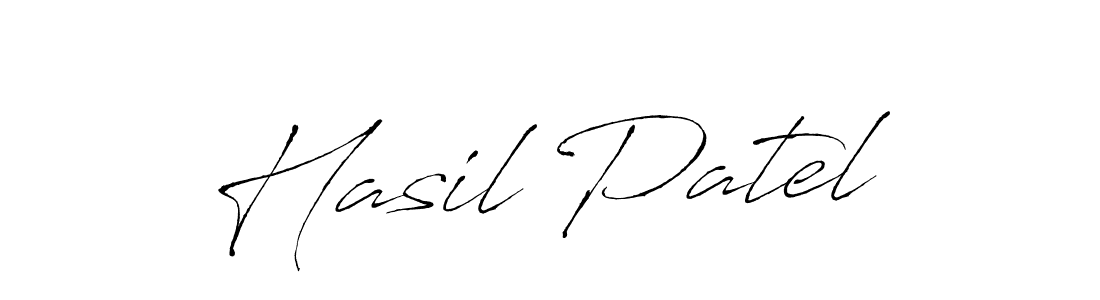 Design your own signature with our free online signature maker. With this signature software, you can create a handwritten (Antro_Vectra) signature for name Hasil Patel. Hasil Patel signature style 6 images and pictures png