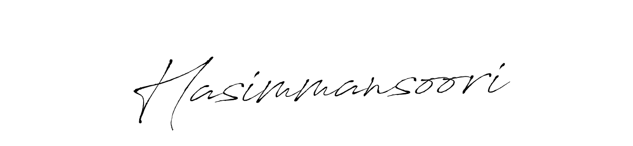 Create a beautiful signature design for name Hasimmansoori. With this signature (Antro_Vectra) fonts, you can make a handwritten signature for free. Hasimmansoori signature style 6 images and pictures png