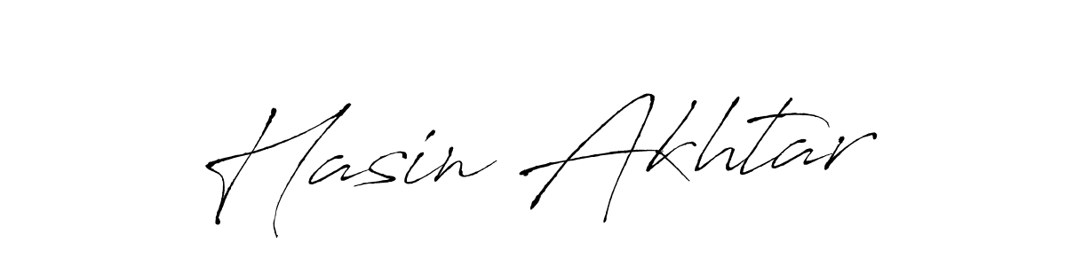 Design your own signature with our free online signature maker. With this signature software, you can create a handwritten (Antro_Vectra) signature for name Hasin Akhtar. Hasin Akhtar signature style 6 images and pictures png