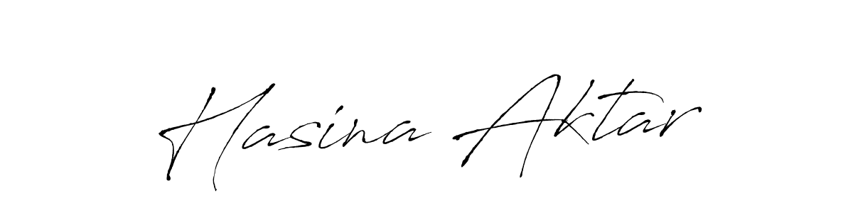 Design your own signature with our free online signature maker. With this signature software, you can create a handwritten (Antro_Vectra) signature for name Hasina Aktar. Hasina Aktar signature style 6 images and pictures png