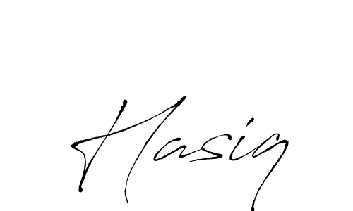 Use a signature maker to create a handwritten signature online. With this signature software, you can design (Antro_Vectra) your own signature for name Hasiq. Hasiq signature style 6 images and pictures png