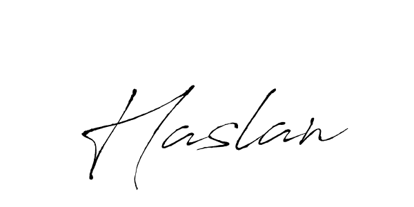 The best way (Antro_Vectra) to make a short signature is to pick only two or three words in your name. The name Haslan include a total of six letters. For converting this name. Haslan signature style 6 images and pictures png