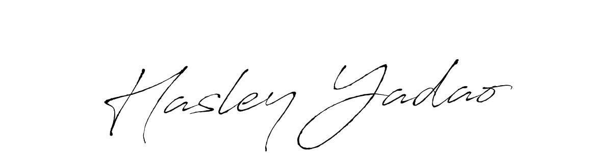 Also we have Hasley Yadao name is the best signature style. Create professional handwritten signature collection using Antro_Vectra autograph style. Hasley Yadao signature style 6 images and pictures png