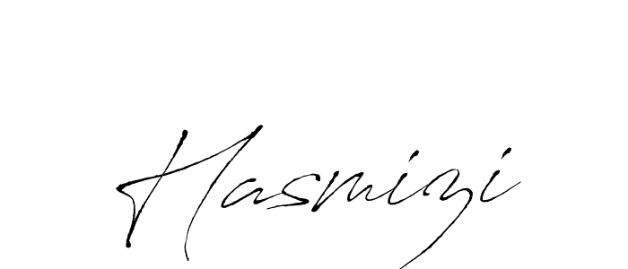 Make a beautiful signature design for name Hasmizi. With this signature (Antro_Vectra) style, you can create a handwritten signature for free. Hasmizi signature style 6 images and pictures png