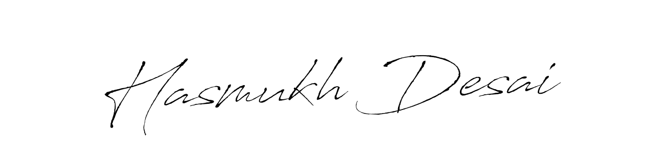 How to make Hasmukh Desai signature? Antro_Vectra is a professional autograph style. Create handwritten signature for Hasmukh Desai name. Hasmukh Desai signature style 6 images and pictures png