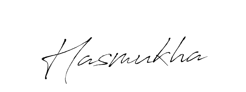 Use a signature maker to create a handwritten signature online. With this signature software, you can design (Antro_Vectra) your own signature for name Hasmukha. Hasmukha signature style 6 images and pictures png