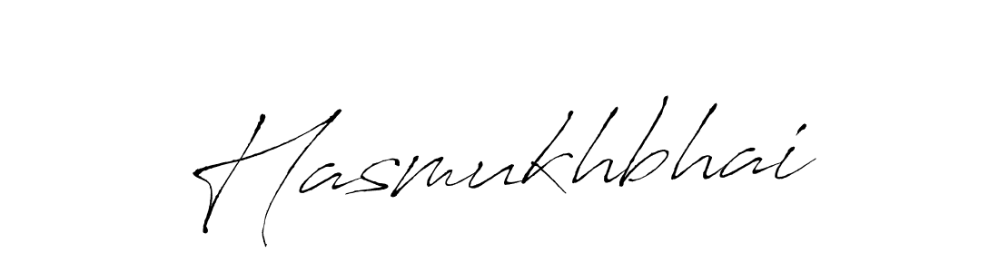 Create a beautiful signature design for name Hasmukhbhai. With this signature (Antro_Vectra) fonts, you can make a handwritten signature for free. Hasmukhbhai signature style 6 images and pictures png