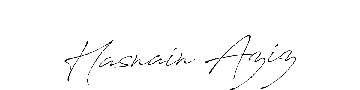 Use a signature maker to create a handwritten signature online. With this signature software, you can design (Antro_Vectra) your own signature for name Hasnain Aziz. Hasnain Aziz signature style 6 images and pictures png