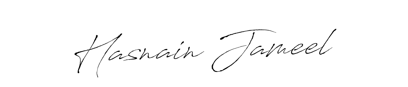 Use a signature maker to create a handwritten signature online. With this signature software, you can design (Antro_Vectra) your own signature for name Hasnain Jameel. Hasnain Jameel signature style 6 images and pictures png