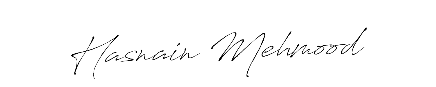 Hasnain Mehmood stylish signature style. Best Handwritten Sign (Antro_Vectra) for my name. Handwritten Signature Collection Ideas for my name Hasnain Mehmood. Hasnain Mehmood signature style 6 images and pictures png