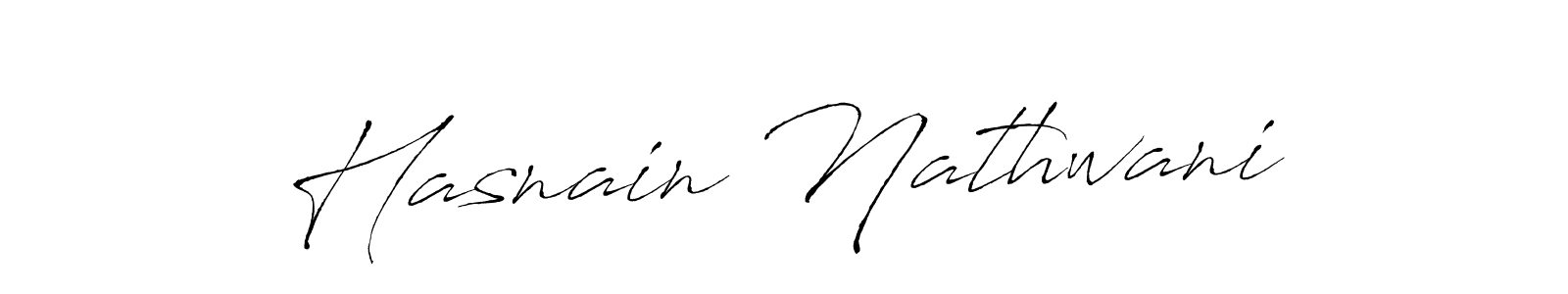 Hasnain Nathwani stylish signature style. Best Handwritten Sign (Antro_Vectra) for my name. Handwritten Signature Collection Ideas for my name Hasnain Nathwani. Hasnain Nathwani signature style 6 images and pictures png