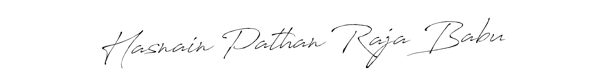 Similarly Antro_Vectra is the best handwritten signature design. Signature creator online .You can use it as an online autograph creator for name Hasnain Pathan Raja Babu. Hasnain Pathan Raja Babu signature style 6 images and pictures png