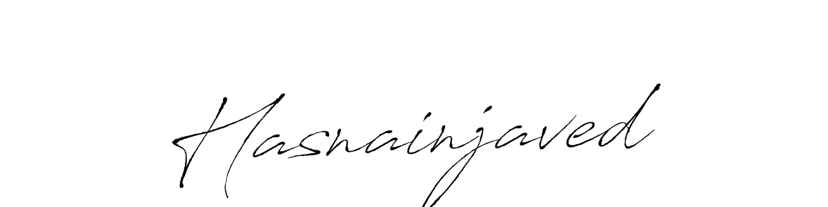 Create a beautiful signature design for name Hasnainjaved. With this signature (Antro_Vectra) fonts, you can make a handwritten signature for free. Hasnainjaved signature style 6 images and pictures png