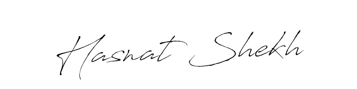 Create a beautiful signature design for name Hasnat Shekh. With this signature (Antro_Vectra) fonts, you can make a handwritten signature for free. Hasnat Shekh signature style 6 images and pictures png