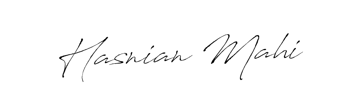 Here are the top 10 professional signature styles for the name Hasnian Mahi. These are the best autograph styles you can use for your name. Hasnian Mahi signature style 6 images and pictures png