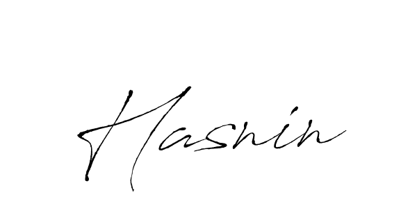 Make a beautiful signature design for name Hasnin. With this signature (Antro_Vectra) style, you can create a handwritten signature for free. Hasnin signature style 6 images and pictures png