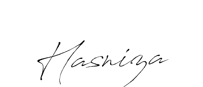 Create a beautiful signature design for name Hasniza. With this signature (Antro_Vectra) fonts, you can make a handwritten signature for free. Hasniza signature style 6 images and pictures png