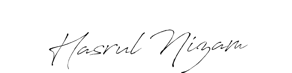 How to make Hasrul Nizam name signature. Use Antro_Vectra style for creating short signs online. This is the latest handwritten sign. Hasrul Nizam signature style 6 images and pictures png