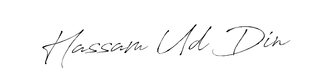 You should practise on your own different ways (Antro_Vectra) to write your name (Hassam Ud Din) in signature. don't let someone else do it for you. Hassam Ud Din signature style 6 images and pictures png