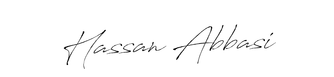 Make a beautiful signature design for name Hassan Abbasi. With this signature (Antro_Vectra) style, you can create a handwritten signature for free. Hassan Abbasi signature style 6 images and pictures png