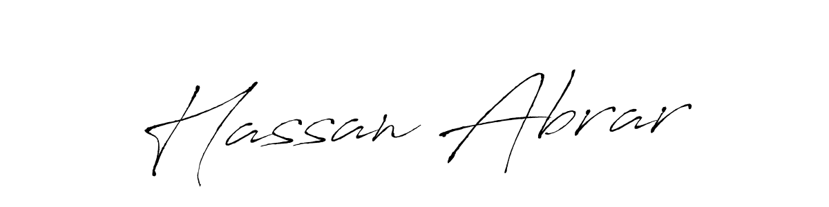 Hassan Abrar stylish signature style. Best Handwritten Sign (Antro_Vectra) for my name. Handwritten Signature Collection Ideas for my name Hassan Abrar. Hassan Abrar signature style 6 images and pictures png