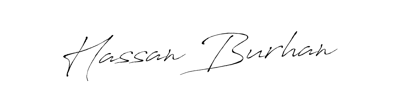 Make a beautiful signature design for name Hassan Burhan. With this signature (Antro_Vectra) style, you can create a handwritten signature for free. Hassan Burhan signature style 6 images and pictures png