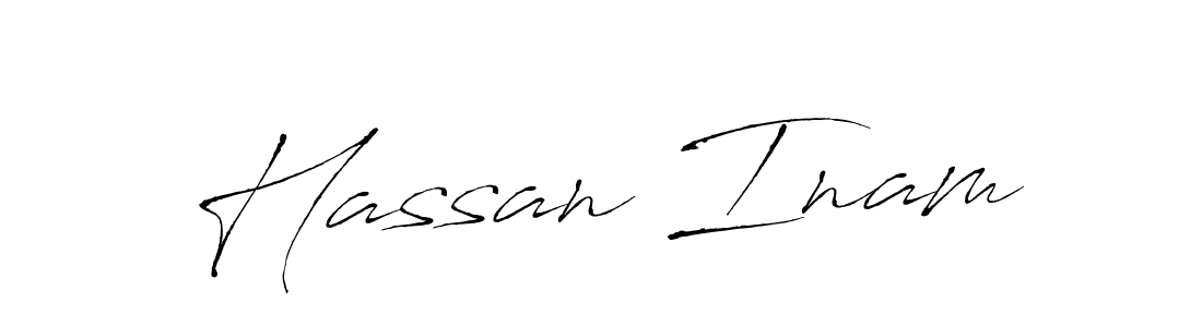 Hassan Inam stylish signature style. Best Handwritten Sign (Antro_Vectra) for my name. Handwritten Signature Collection Ideas for my name Hassan Inam. Hassan Inam signature style 6 images and pictures png