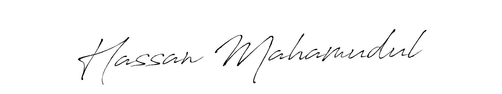 Make a beautiful signature design for name Hassan Mahamudul. With this signature (Antro_Vectra) style, you can create a handwritten signature for free. Hassan Mahamudul signature style 6 images and pictures png