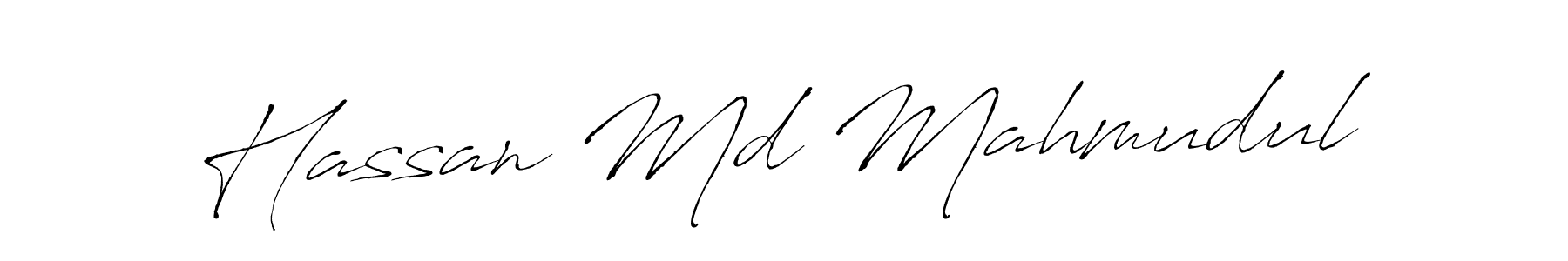 Make a beautiful signature design for name Hassan Md Mahmudul. With this signature (Antro_Vectra) style, you can create a handwritten signature for free. Hassan Md Mahmudul signature style 6 images and pictures png