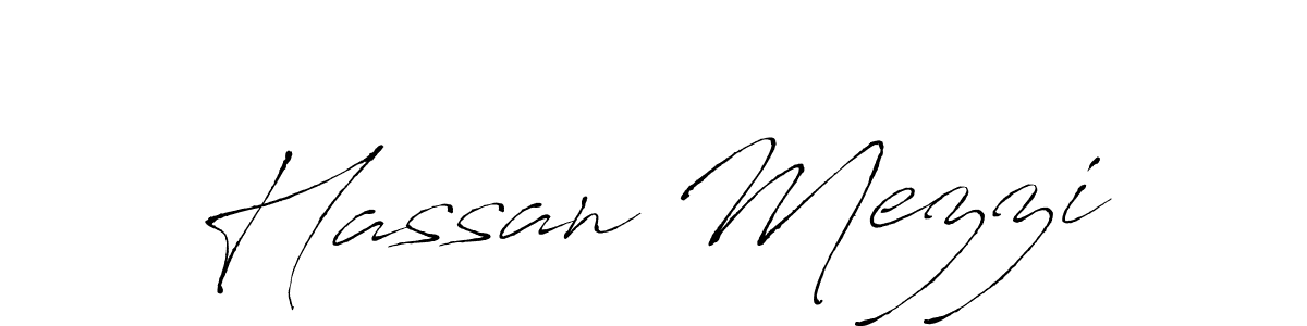 Make a beautiful signature design for name Hassan Mezzi. With this signature (Antro_Vectra) style, you can create a handwritten signature for free. Hassan Mezzi signature style 6 images and pictures png