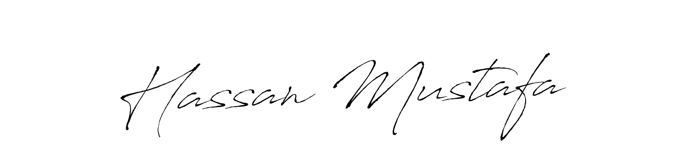 Hassan Mustafa stylish signature style. Best Handwritten Sign (Antro_Vectra) for my name. Handwritten Signature Collection Ideas for my name Hassan Mustafa. Hassan Mustafa signature style 6 images and pictures png