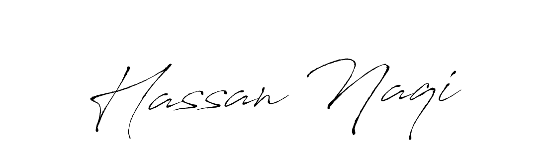 Make a beautiful signature design for name Hassan Naqi. With this signature (Antro_Vectra) style, you can create a handwritten signature for free. Hassan Naqi signature style 6 images and pictures png